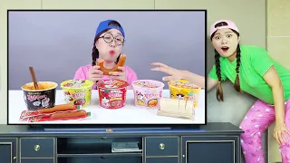 Makanan Pedas Mie Api Mukbang DONA