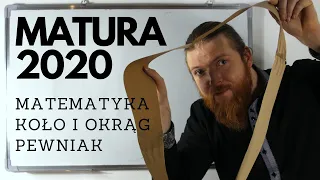 MATURA 2020 MATEMATYKA Planimetria Koło i Okrąg, lepsze niż TVP PEWNIAK