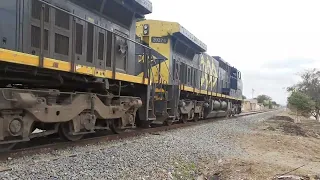 Trem de minério vazio (sentido SP) em Lorena-SP,  11/09/2022. Newton