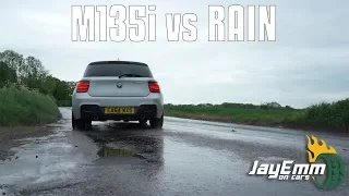 Trying To Review a BMW M135i In The Wet