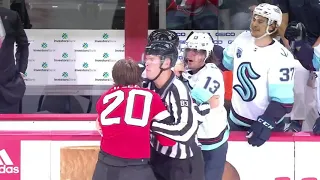 NHL Fight - Kraken @ Devils - Tanev vs McLeod - 19/10/2021