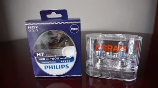 Philips RacingVision vs OSRAM Night Breaker Unlimited