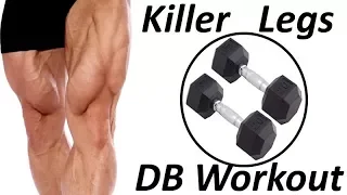 Killer Legs Dumbbell Workout For Men & Women - By Coach Ali