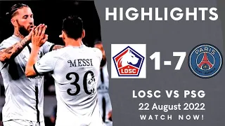 LOSC vs PSG (1-7) । Extended Highlights & All Goals । Extended Sports ।