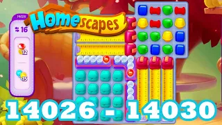 Homescapes Level 14026 - 14030 HD 3 - match puzzle Gameplay | android | IOS | 14027 | 14028 | 14029