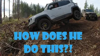 Can A Jeep Renegade Keep Up With Jeep Wranglers? HOW DOES HE NOT ROLL???