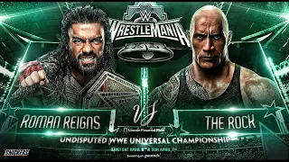 WWE The Rock vs Roman Reigns Wrestlemania 40
