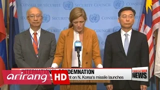 UN Security Council slams North Korea missile tests