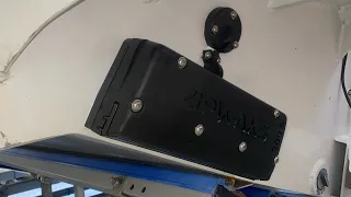 Zipwake 300SS installation using the new Volvo/QL trim tab adapter plate.