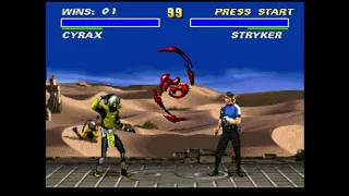 ultimate mortal kombat 3 cyrax novice