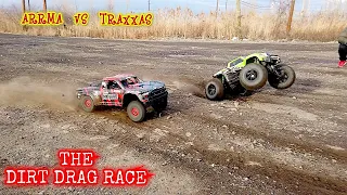 Traxxas vs Arrma The Dirt Drag race XMAXX 8s vs Mojave 6s