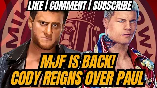 #MJF Returns! | Cody Rhodes Retains | #AEW Double or Nothing & #WWE King/Queen of the Ring Reactions
