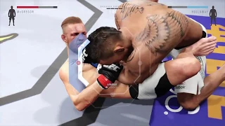 Conor McGregor vs. Max Holloway (EA Sports UFC 2) - CPU vs. CPU - Crazy UFC 👊🤪