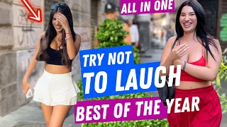 All In One 😂💃😂 Best of The Year Reactions  Bushman, Bushwoman Prank 2023 Mixed Countries