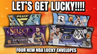 THESE ARE SO DEGEN!! | FOUR New 2022-23 NBA Lucky Envelopes Review