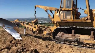 Farmers Plow Their Fields Deep | Plowing the Vineyard with a Tractor