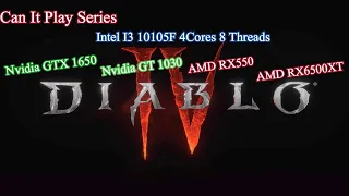 Can It Play Diablo 4 I3 10105F Nvidia Gt 1030