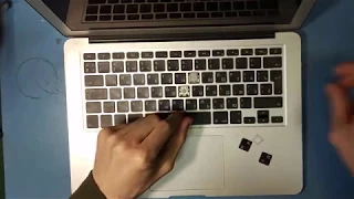 Чистка кнопок на MacBook