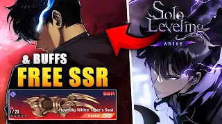 Free SSR Weapon, Sung & Hunters BUFFS, events.. also Sung SRR weapon gameplay! (Solo Leveling Arise)