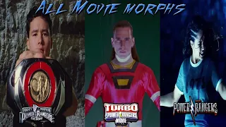 ALL Power Ranger Movie Morphs (1995-2017)