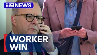 Government supports changes to boss-employer contact outside of work | 9 News Australia