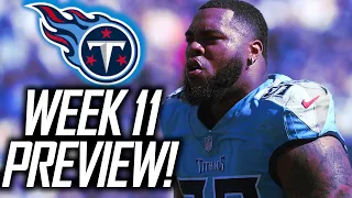 WEEK 11: Tennessee Titans vs Houston Texans PREVIEW and PREDICTION - Upset Alert???