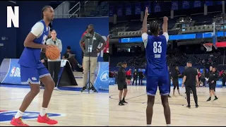 Potential No.1 pick Alex Sarr is letting it splash at the 2024 NBA Draft Combine 💦