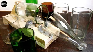 I made this glass bottle cutter