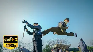 [Kung Fu Movie] A Kung Fu master kicks the Japanese soldiers away in the air!#movie #chinesedrama