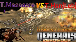 3V3 Twilight Flame High Experts - Team Massacre VS Team hsn[Leb] | C&C Generals Zero Hour 🔥💢