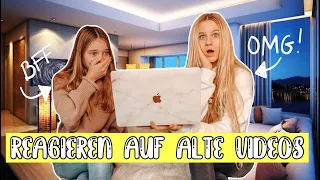 BFF & ICH REAGIEREN AUF MEINE ERSTEN VIDEOS | MaVie Noelle