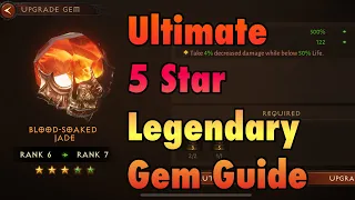 Diablo Immortal LEGENDARY GEM GUIDE How To Rank Two Star Five Star Legendary Gems up