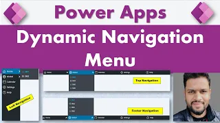 Power Apps Dynamic Navigation Menu Component  #Navigation #PowerAppsMenu #PowerApps