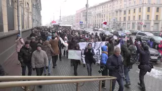 «Ні халопаў, ні паноў» — калёна прыйшла на плошчу Незалежнасьці | Ни холопов, ни панов!