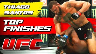 All the CRAZY FIGHTS of Thiago Santos in the UFC | Thiago Santos TOP FINISHES