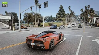Grand Theft Auto V [PC] Ferrari LaFerrari Mod RAW Gameplay [4K] Maxed-Out Graphics RTX 3090 OC