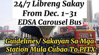 EDSA Carousel Bus Guidelines and Public Transportation Available At Every Station From Cubao To PITX