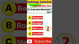 ## Radiography Quiz # MCQs # Radiology Technical #