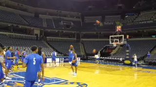 Markel Crawford's Half-court shot at shoot-around