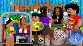 Family vacation to the Nickelodeon resort *last days of summer!!* | Bloxburg Family Roleplay