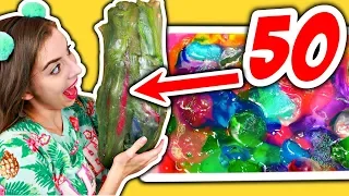 MIESZAM WSZYSTKIE SLIME 😱 GIGANT *50 sztuk*