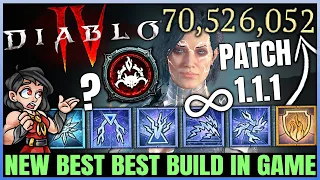 Diablo 4 - New TRUE Best Sorcerer Build Found - CL is INSANE in 1.1.1 - Skills Gear Paragon Guide!