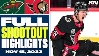 Minnesota Wild at Ottawa Senators | FULL Shootout Highlights - November 18, 2023