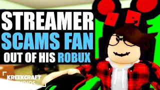Roblox Streamer SCAMS HIS FAN, Instantly Regrets It