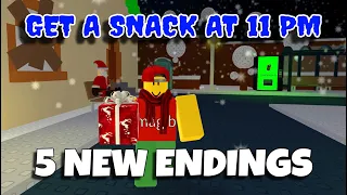 5 New Endings - Get A Snack At 11 PM  [ROBLOX]