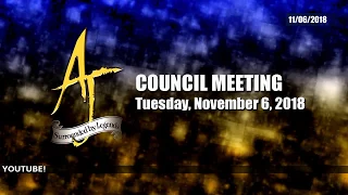 City of Apache Junction City Council Meeting - 11/06/18