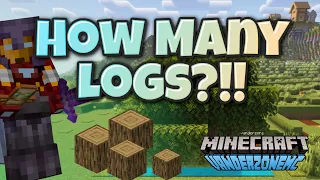 How many logs can i get from 64 Saplings in Minecraft Java 1.20.4! 🪵🪓 #minecraft #minecraftjava