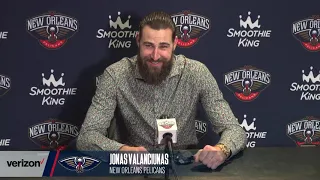 Jonas Valanciunas on his career night | Pelicans-Clippers Postgame Interview 11/29/21