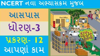 ધોરણ-3 આસપાસ ॥ પ્રકરણ 12- આપણાં કામ