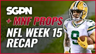 Monday Night Football Prop Bets - NFL Player Props - NFL Predictions 12/19/22 - NFL Week 15 Recap